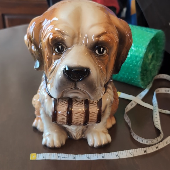 Saint Bernard Dog Japan Porcelain Barrel Collar - Pets Dog Decor - Picture 2 of 4